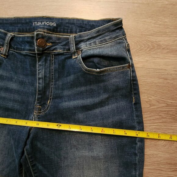 Maurices Jeans Size 8 Skinny Mid Rise Medium Light Wash Stretch Denim - Picture 7 of 11
